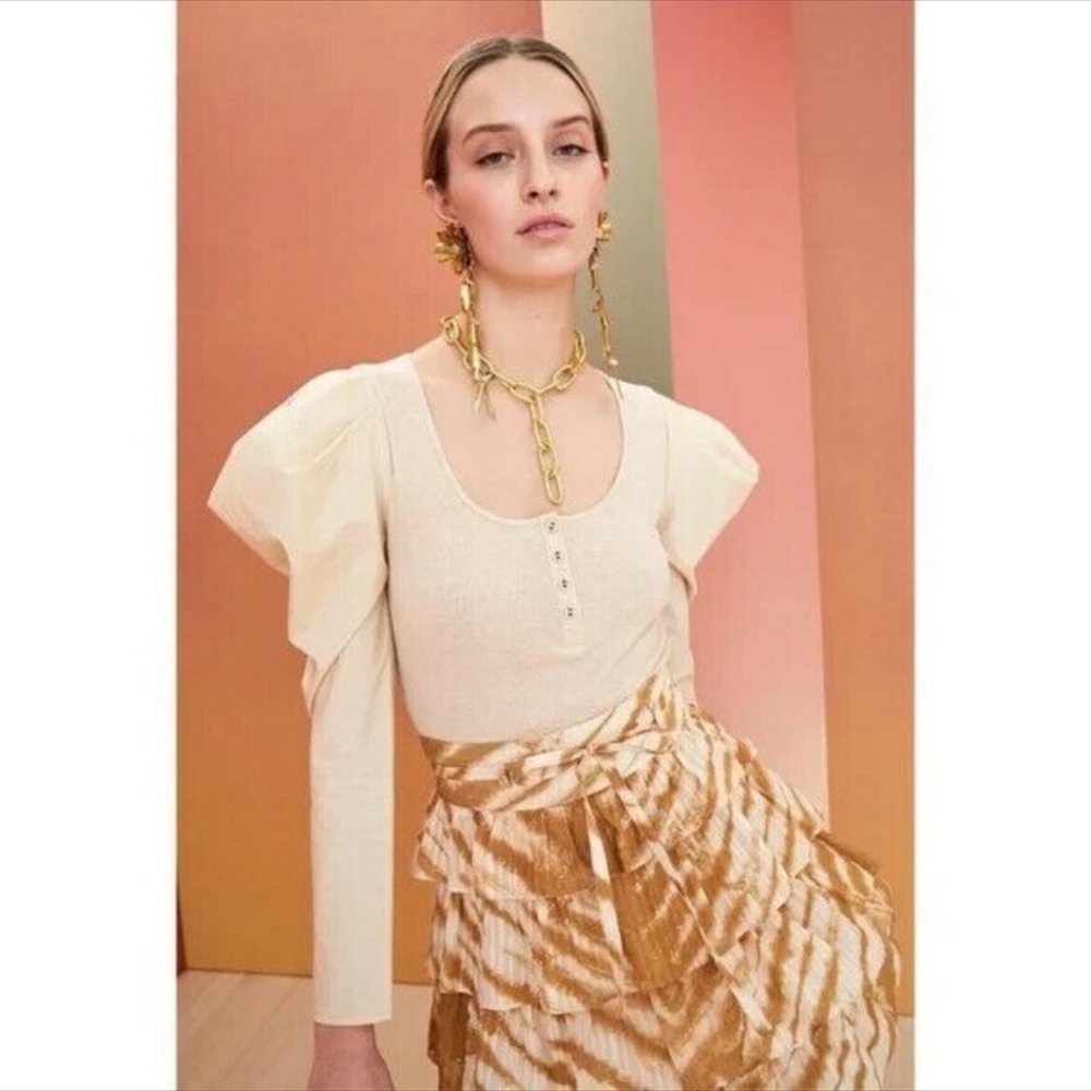 Ulla Johnson Joanne Top Oatmeal M/Medium